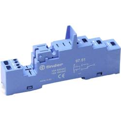 Finder 97.51 patice pro relé Finder 46.61, (d x š x v) 95.6 x 15.8 x 32.5 mm, 1 ks