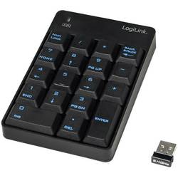 LogiLink ID0120 bezdrátový číselná klávesnice černá