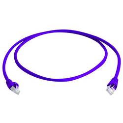 Telegärtner 100008027 RJ45 síťové kabely, propojovací kabely CAT 6A S/FTP 1.00 m fialová samozhášecí, s ochranou, párové stínění, dvoužilový stíněný, bez