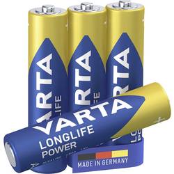 Varta Longlife LR03 mikrotužková baterie AAA alkalicko-manganová 1200 mAh 1.5 V 4 ks