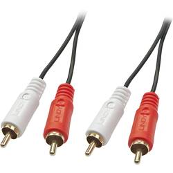 LINDY 35660 cinch audio kabel [2x cinch zástrčka - 2x cinch zástrčka] 1.00 m černá