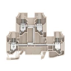 W-Series, Feed-through terminal, Double-tier terminal, Rated cross-section: 10 mm², Screw connection, Direct mounting WDK 10 V 1186770000 Weidmüller 50 ks