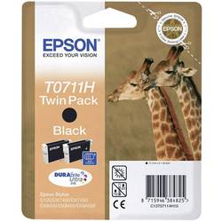 Epson Ink T0711H originál Dual černá C13T07114H10