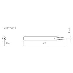 Weller 4SPI15213-1 pájecí hrot jehlový Velikost hrotů 0.8 mm Obsah 1 ks