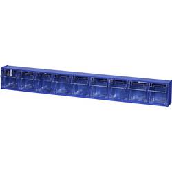 Allit 464450 skladové oddělení se sklopnými krabicemi VarioPlus ProFlip 9 (š x v x h) 600 x 77 x 65 mm modrá, transparentní 1 ks