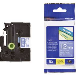 páska do štítkovače Brother TZe, TZ TZe-535 plast Barva pásky: modrá Barva písma:bílá 12 mm 8 m