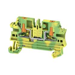 Svorky do systému řadových vodičů USH V, 2.5 mm², 800 v, počet konektorů: 2, počet pater: 1, zelená / žlutá, oranžová AL2C 2.5 PE 2847590000 Weidmüller 50 ks