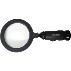 Kunzer 7LL01 Lupe ruční lupa s LED osvětlením Velikost objektivu: (Ø) 90 mm černá