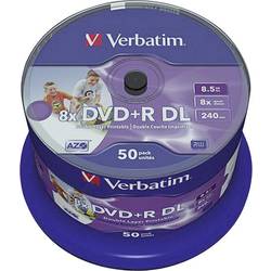 Verbatim 43703 DVD+R DL 8.5 GB 50 ks vřeteno s potiskem