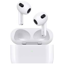 Apple AirPods (3. Gen) + Lightning Case AirPods Bluetooth® bílá Nabíjecí pouzdro, odolné vůči potu