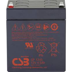 CSB Battery GP 1245 Standby USV GP1245F1 olověný akumulátor 12 V 4.5 Ah olověný se skelným rounem (š x v x h) 93 x 108 x 70 mm plochý konektor 4,8 mm, plochý