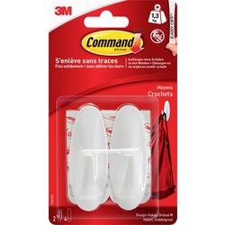 3M Háčky Command™ Medium Designer (d x š x v) 79 x 29 x 29 mm bílá Množství: 2 ks