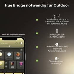 Philips Hue venkovní stojací svítidlo 16473/93/P0 Turaco E27 9.5 W teplá bílá