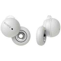 Sony LinkBuds In Ear Headset Bluetooth® stereo bílá Redukce šumu mikrofonu headset, Nabíjecí pouzdro, regulace hlasitosti, odolné vůči potu, dotykové ovládání,
