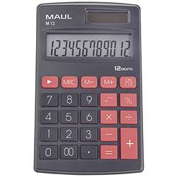 Maul M 12 kapesní kalkulačka černá Displej (počet míst): 12 na baterii, solární napájení