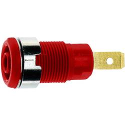 Stäubli SLB 4-F6,3 bezpečnostní laboratorní zásuvka zásuvka, vestavná vertikální Ø pin: 4 mm červená 1 ks