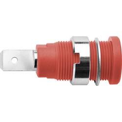 Schützinger DI SEB 6452 Ni / RT bezpečnostní vestavná zásuvka 4 mm červená 1 ks Piece