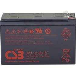 CSB Battery UPS 12580 high-rate UPS12580F2 olověný akumulátor 12 V 9.4 Ah olověný se skelným rounem (š x v x h) 151 x 99 x 65 mm plochý konektor 6,35 mm