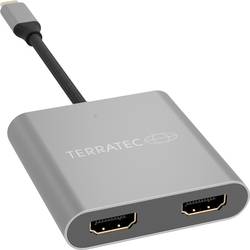 Terratec 306697 USB-C® adaptér [1x USB-C® zástrčka - 1x HDMI zásuvka] šedá