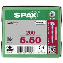 SPAX 0201010500505 R 88093 Ruko m.Spitze/T-STAR šroub do dřeva 5 mm 50 mm T-STAR plus ocel WIROX 200 ks
