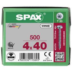 SPAX 0201010400405 R 88093 Ruko m.Spitze/T-STAR šroub do dřeva 4 mm 40 mm T-STAR plus ocel WIROX 500 ks