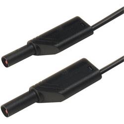 SKS Hirschmann MLS WS 25/2,5 sw bezpečnostní měřicí kabely [lamelová zástrčka 4 mm - lamelová zástrčka 4 mm] 25.00 cm, černá, 1 ks