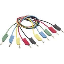 SKS Hirschmann CO MLN 25/1 měřicí kabel lamelová zástrčka 4 mm lamelová zástrčka 4 mm 25.00 cm zelená 1 ks