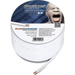 Oehlbach 207 reproduktorový kabel 2 x 0.75 mm² bílá 20 m