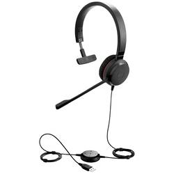 Jabra Evolve 20SE Počítače Sluchátka On Ear kabelová mono černá Redukce šumu mikrofonu headset, regulace hlasitosti