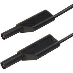 SKS Hirschmann MLS WS 100/2,5 sw bezpečnostní měřicí kabely [lamelová zástrčka 4 mm - lamelová zástrčka 4 mm] 1.00 m, černá, 1 ks