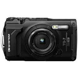 OM System TG-7 black digitální fotoaparát 12 Megapixel černá odolný proti nárazu, vodotěsný, 4K video