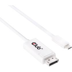 club3D USB-C® / DisplayPort kabelový adaptér USB-C ® zástrčka, Konektor DisplayPort 1.20 m bílá CAC-1517 Kabel DisplayPort