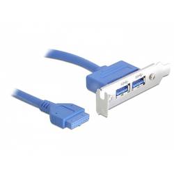 Delock USB 3.0 19-pin - 2 x USB 3.0-A krycí plech prázdného slotu 1 ks