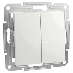Schneider Electric dvojitý přepínač Asfora Signální bílá (RAL 9003) EPH0670121D 1 ks