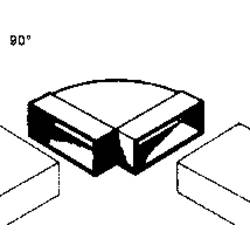 Wallair 20200112 plochý ventilační kanál 100 koleno roury 90 °