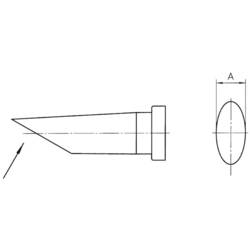 Weller LT-CC pájecí hrot oblý, dlouhý, zkosený Velikost hrotů 3.2 mm Obsah 1 ks