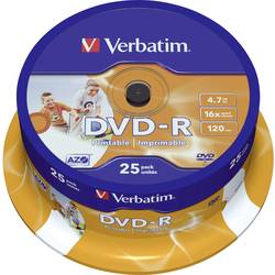 Verbatim 43538 DVD-R 4.7 GB 25 ks vřeteno s potiskem