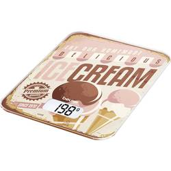 Beurer KS 19 Ice-Cream kuchyňská váha digitální světle hnědá, starorůžová