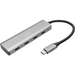 Digitus DA-70246 4 porty USB 3.1 Gen 1 hub s hliníkovým krytem tmavě šedá