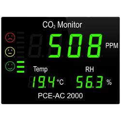 PCE Instruments Měřicí přístroje CO2, teplota, vlhkost vzduchu, CO2, PCE-AC 2000
