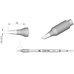 JBC Tools C245768 pájecí hrot dlátový, rovný Velikost hrotů 0.3 mm Délka hrotů 10 mm Obsah 1 ks