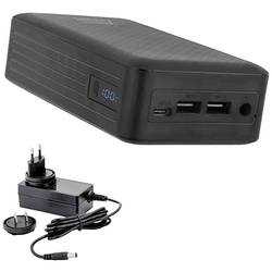 XTPower XT-27000 DC AO PA powerbanka 26800 mAh Li-Ion akumulátor USB, USB-C®, DC zásuvka 3,5 mm černá