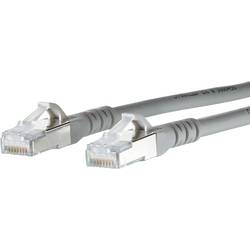 Metz Connect 1308451533-E RJ45 síťové kabely, propojovací kabely CAT 6A S/FTP 1.50 m šedá dvoužilový stíněný, bez halogenů, samozhášecí 1 ks