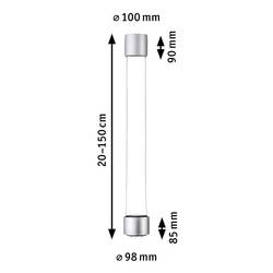 Paulmann URail Aldan svítidla do lištových systémů (230 V) URail 8.5 W chrom (matný), černá