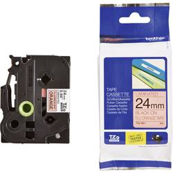 páska textilní nelaminovaná Brother TZe, TZ TZe-B51 PET Barva pásky: signální oranžová Barva písma:černá 24 mm 5 m