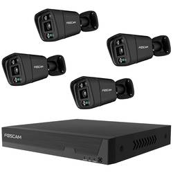 Foscam FN9108E-B4-2T black LAN IP-sada bezpečnostní kamery 8kanálový se 4 kamerami 3840 x 2160 Pixel