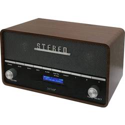 Denver DAB-36 111111000170 stolní rádio, DAB+, Bluetooth, AUX, DAB+, FM, Dřevěný kryt, funkce alarmu, dřevo