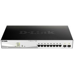 D-Link DGS-1210-10MP/E síťový switch RJ45/SFP, 8 + 2 porty, 20 GBit/s, funkce PoE