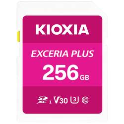 Kioxia EXCERIA PLUS paměťová karta SDXC 256 GB UHS-I, v30 Video Speed Class