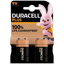 Duracell Plus-9V B2 baterie 9 V alkalicko-manganová 9 V 2 ks